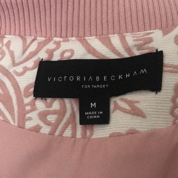Victoria Beckham Jacquard Bomber Jacket Blush - M - Picture 7 of 8